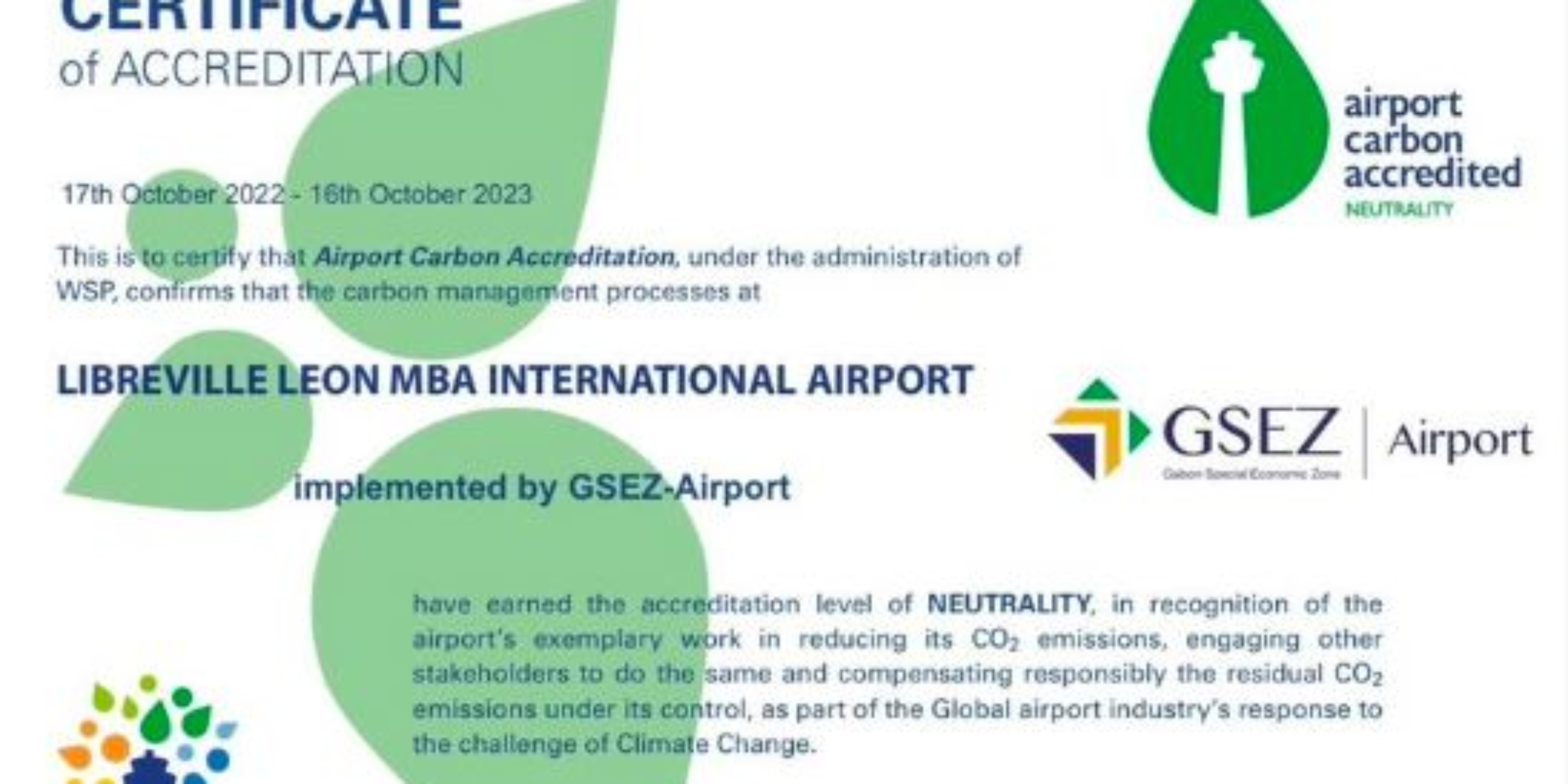 ACA 3+ carbon neutrality certificate